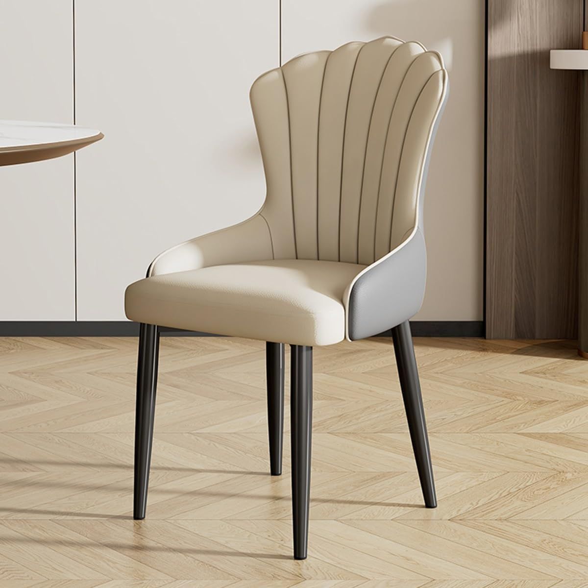 GENERICO - Silla de Comedor Elegance - Beige y Gris