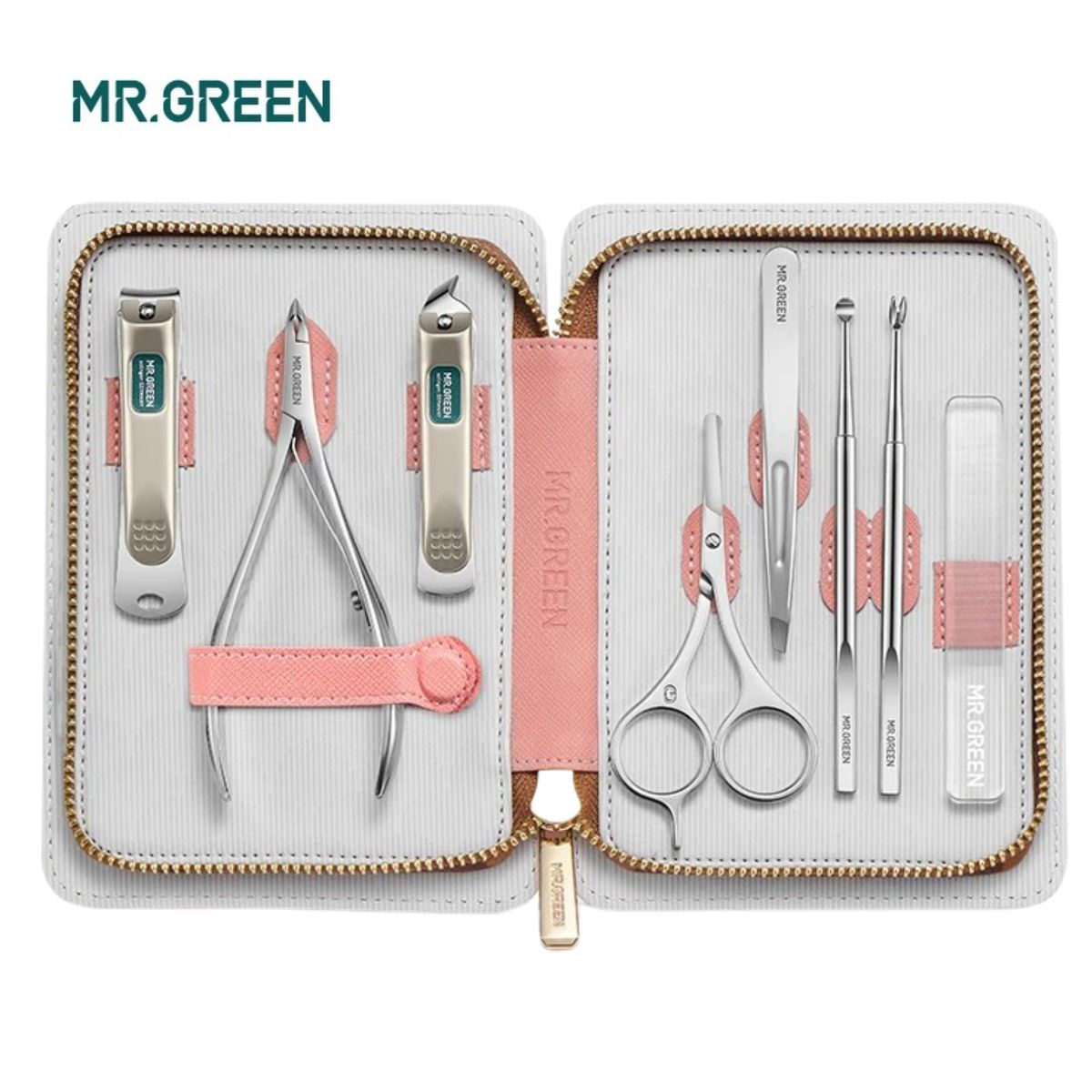 GENERICO - Manicura Cortauñas Cuidado Personal MR. GREEN set 8 pcs