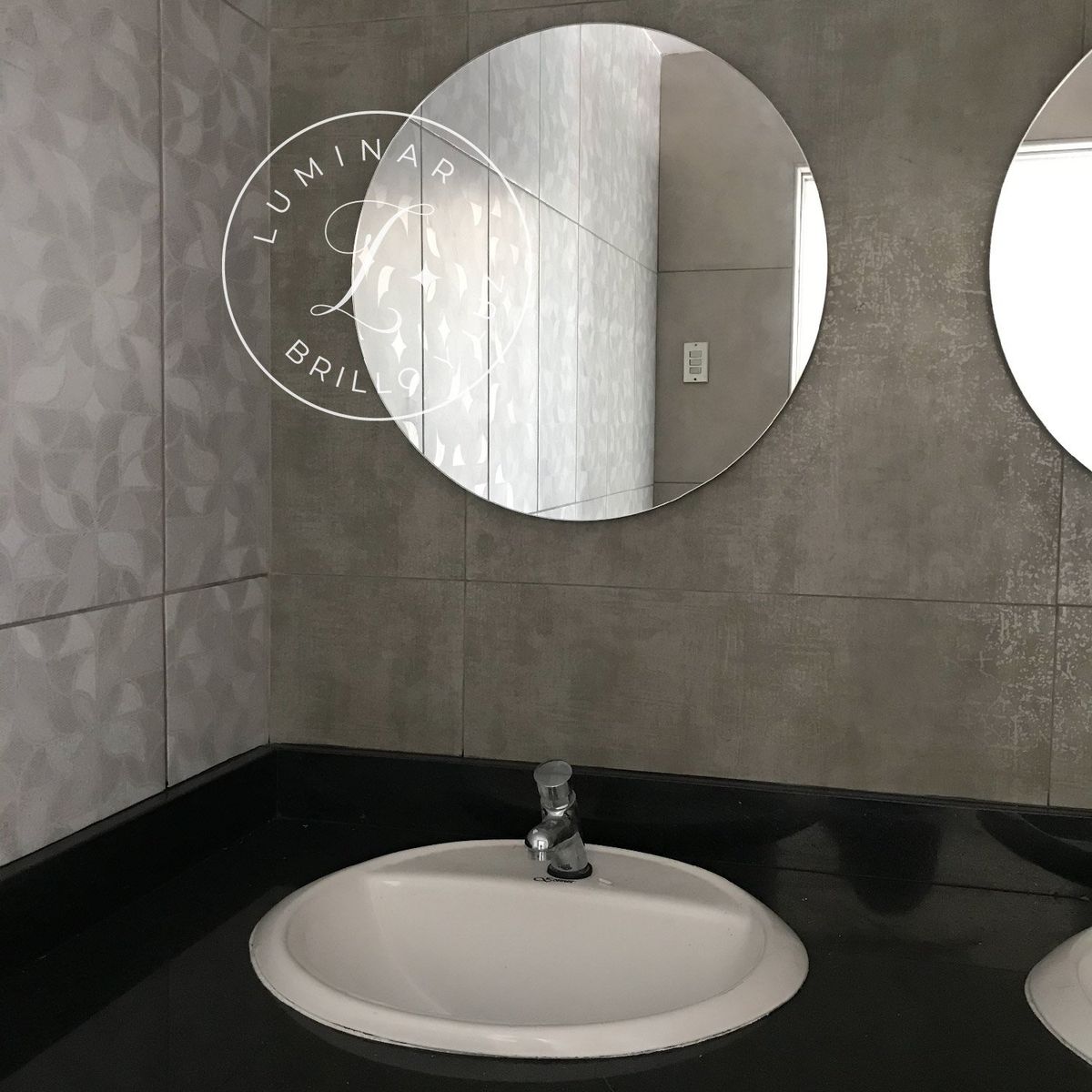 LUMINAR BRILLO & LUZ - Espejo circular de 50cm con canto pulido