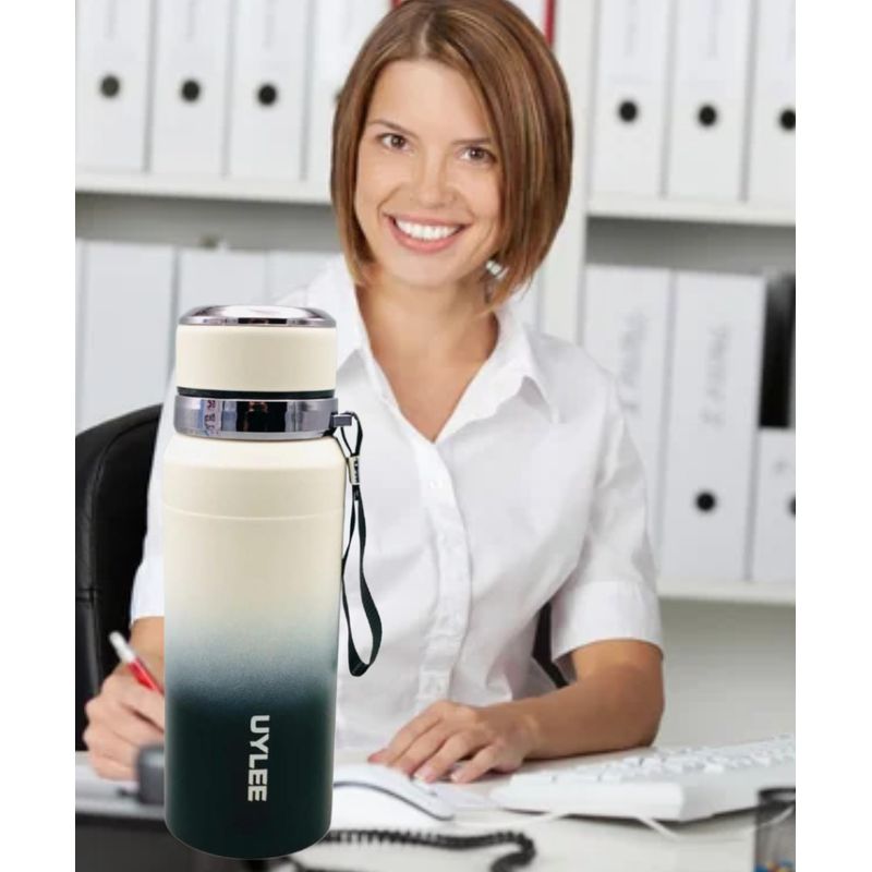 GENERICO - BOTELLA TOMATODO TÉRMICO ACERO INOX 316 TERMO PREMIUM 1L