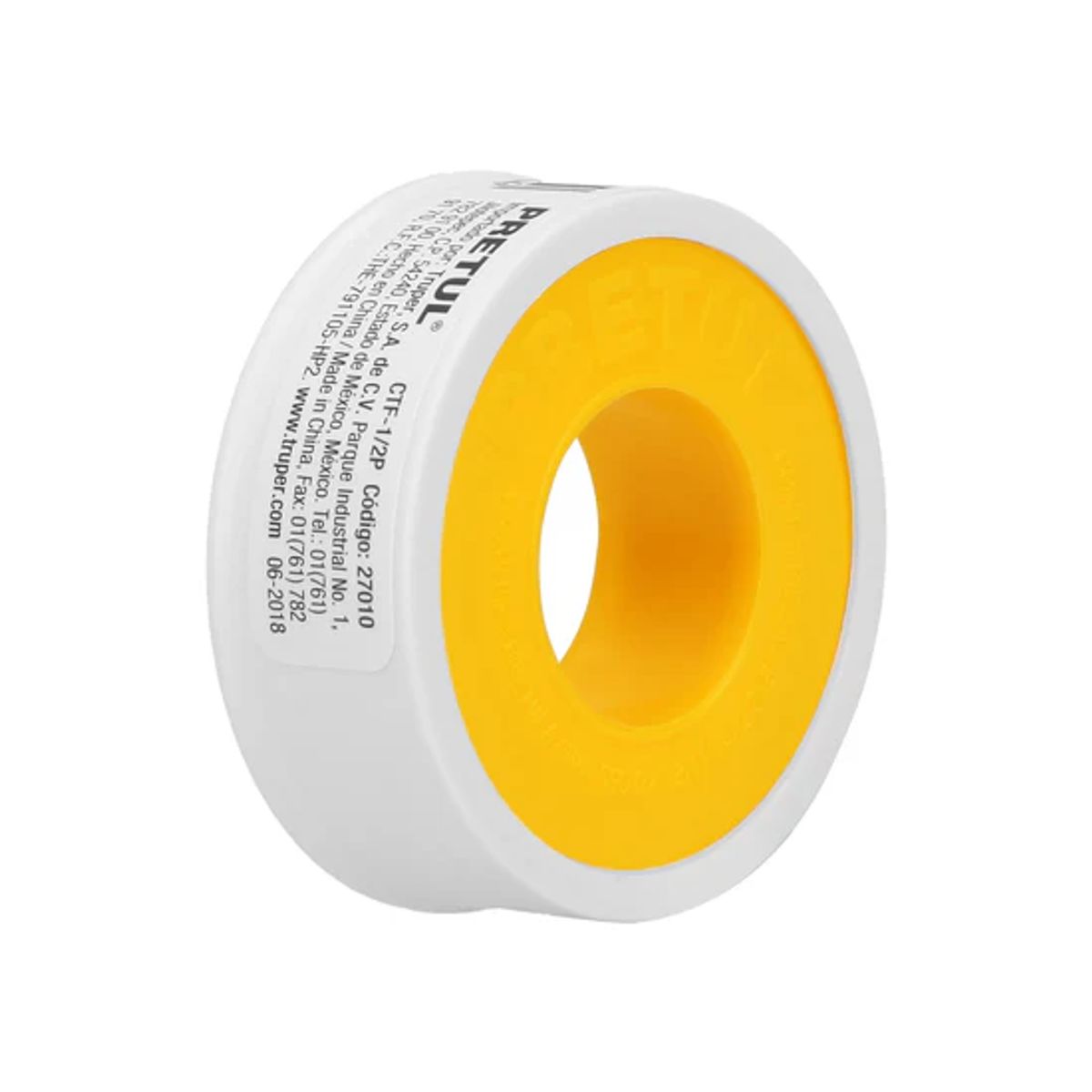 PRETUL - Cinta Sella Roscas 1/2pulg X 7 m de Largo