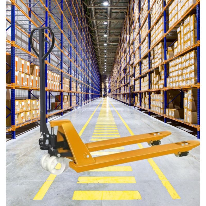 GENERICO - TRANSPALETA 3 T ELEVADOR MANUAL DE CARGA HORQUILLA 685MM RUEDAS NYLON