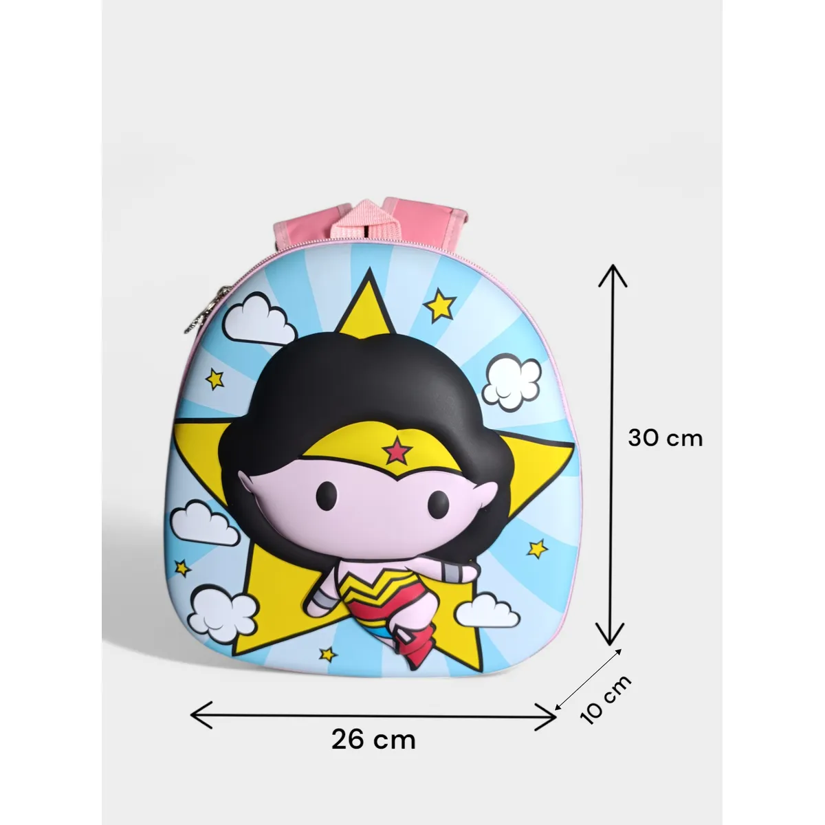 ROMAX - Mochila Infantil Mujer Maravilla con Relieve 3D  Looney Tunes