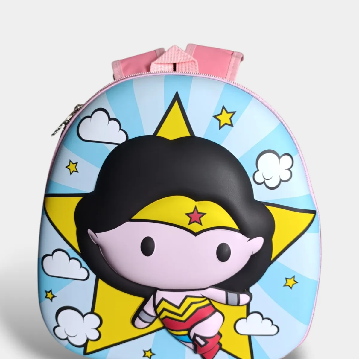 ROMAX - Mochila Infantil Mujer Maravilla con Relieve 3D  Looney Tunes