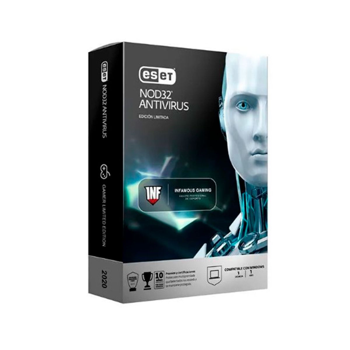 ESET - LICENCIA ANTIVIRUS ESET NOD 32 EDICION INFAMOUS 1 PN SWS11010214
