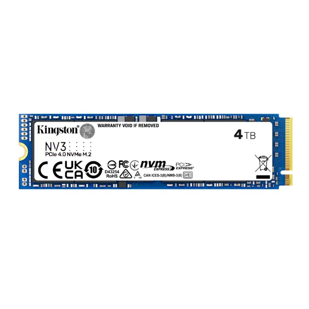 KINGSTON - UNIDAD EN ESTADO SOLIDO KINGSTON 4TB NV3 PCIE M2 PN ssdktsnv3m4000