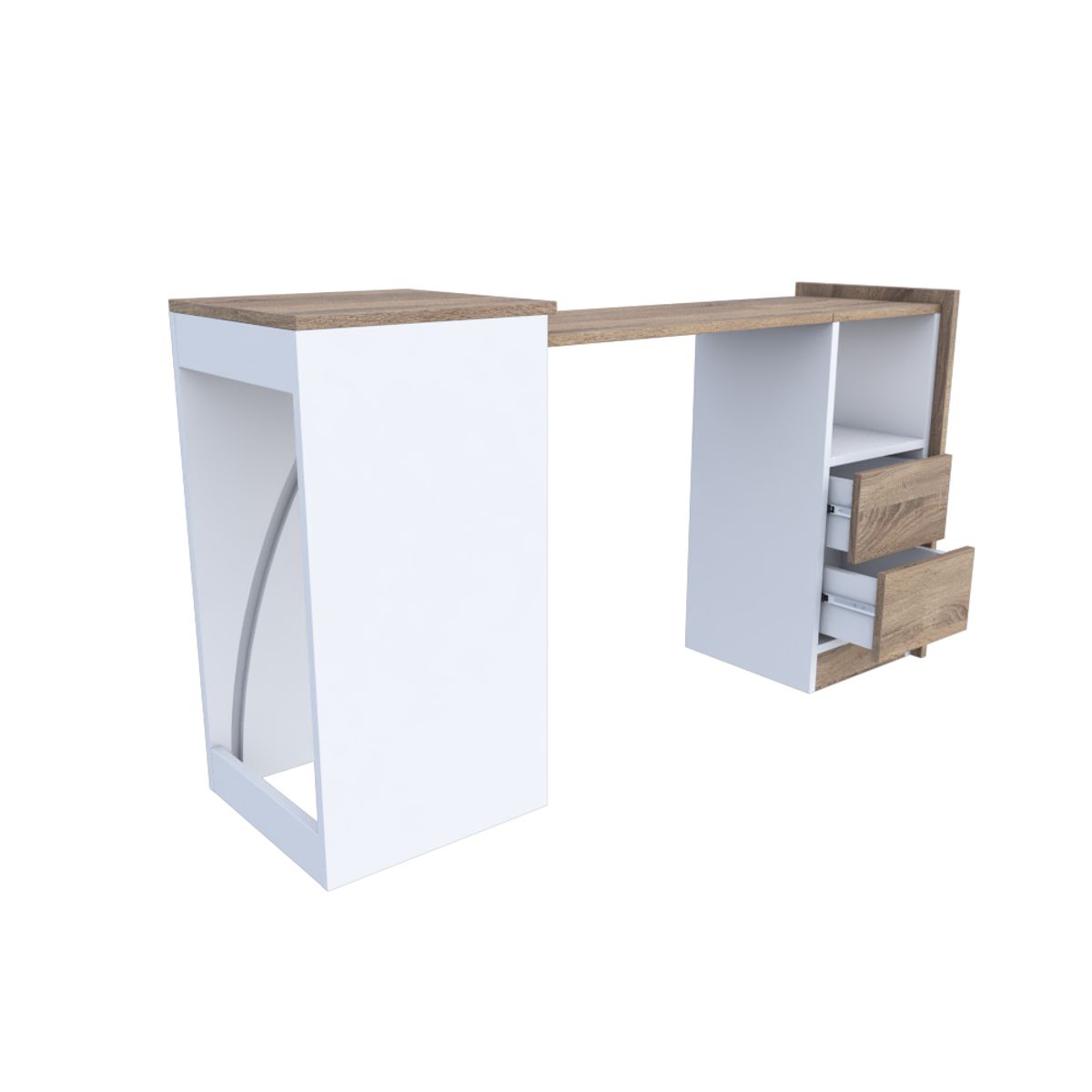 MUEBLES MACRUMO - ESCRITORIO FUNCIONAL + CAJONES INC ARMADO