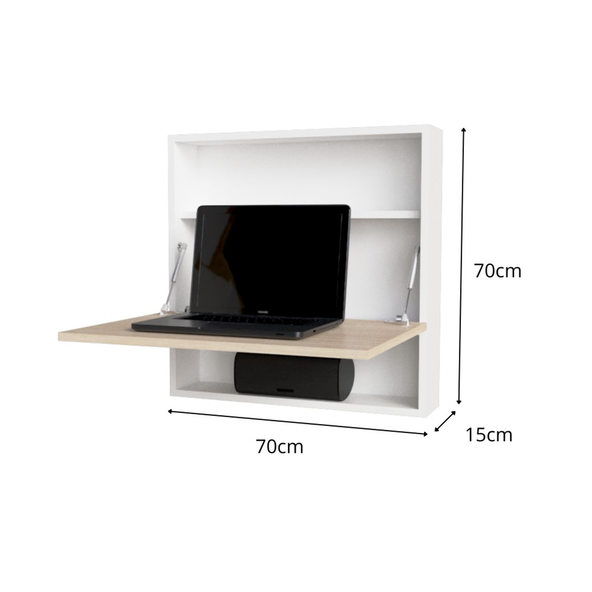 MUEBLES MACRUMO - ESCRITORIO DE PARED ABATIBLE INC ARMADO