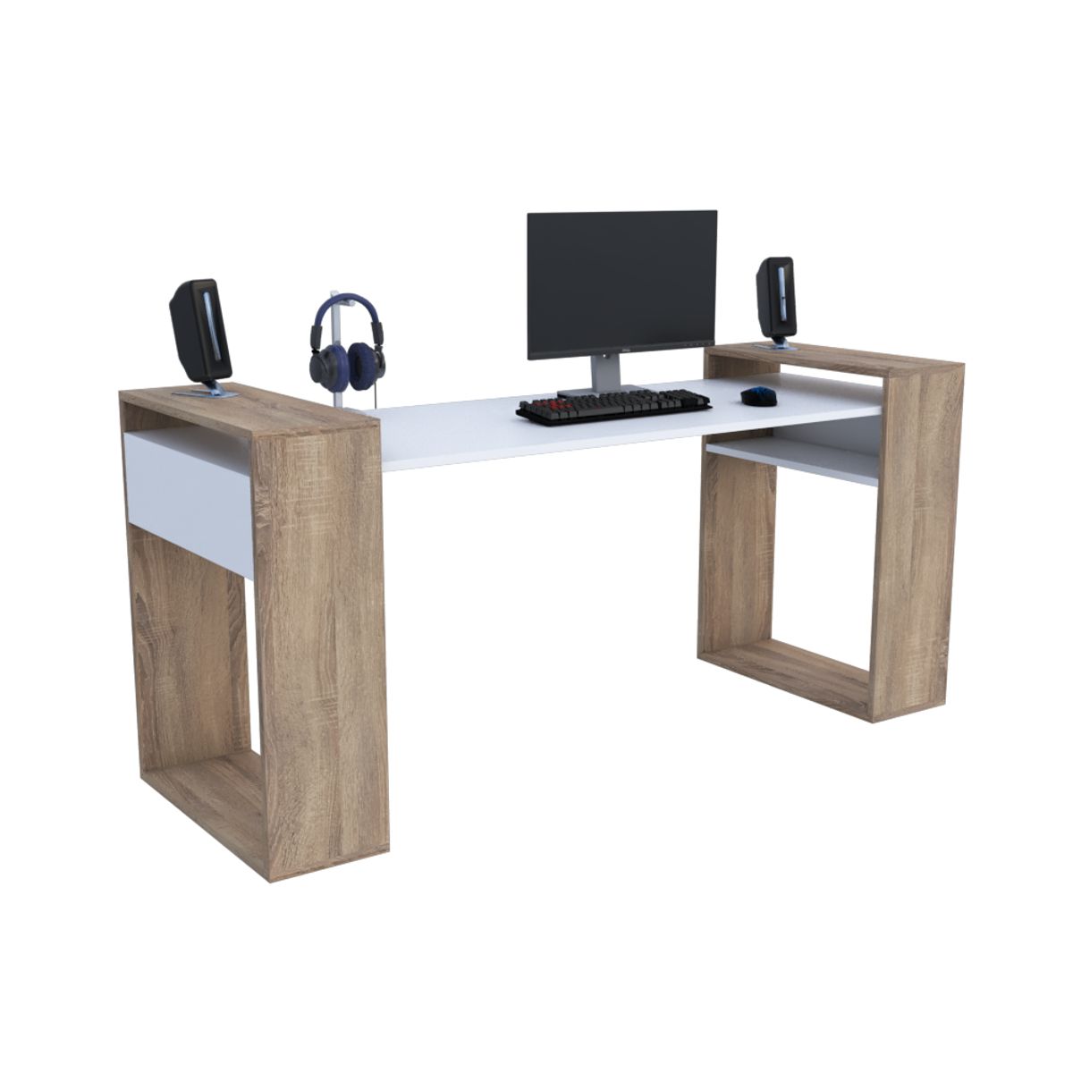 MUEBLES MACRUMO - ESCRITORIO GAMER 180cm INC ARMADO