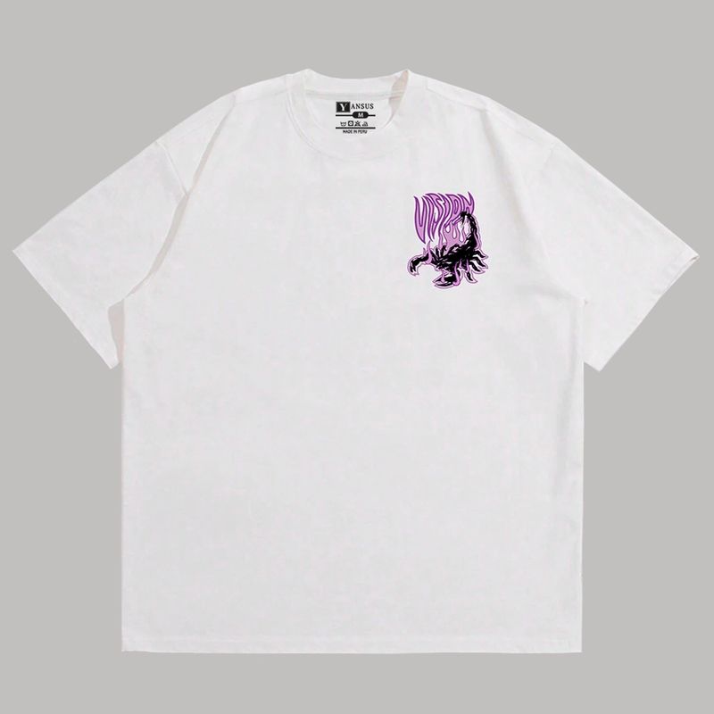 YANSUS - Polo Oversize Hombre Yansus Estampado Alacran
