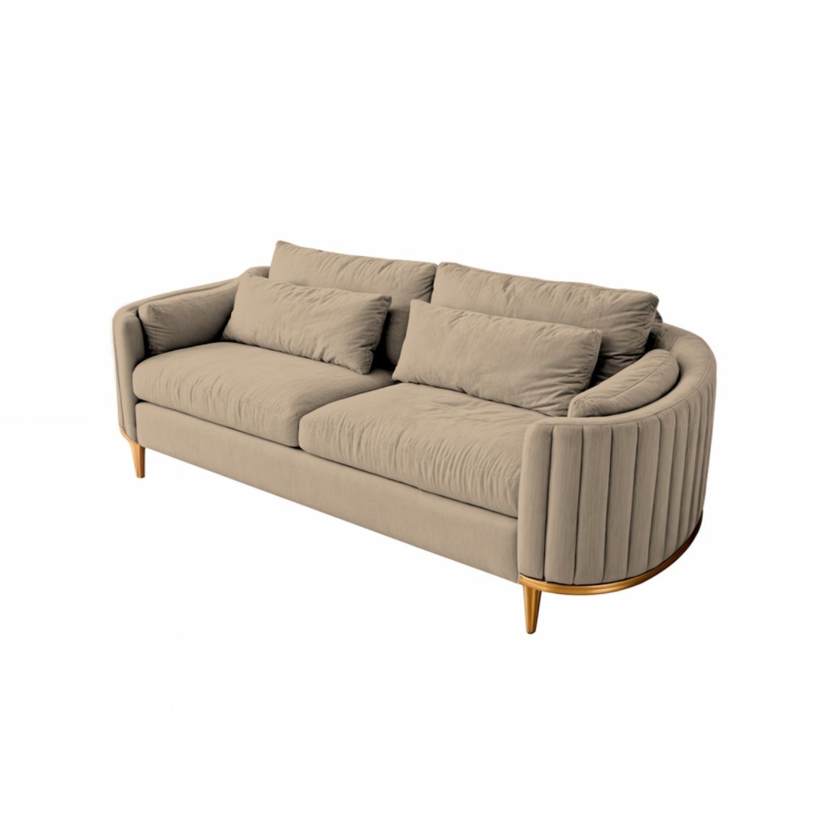 BARAKA HOME - Sofá Luxury Serris 3 Cuerpos - Beige claro