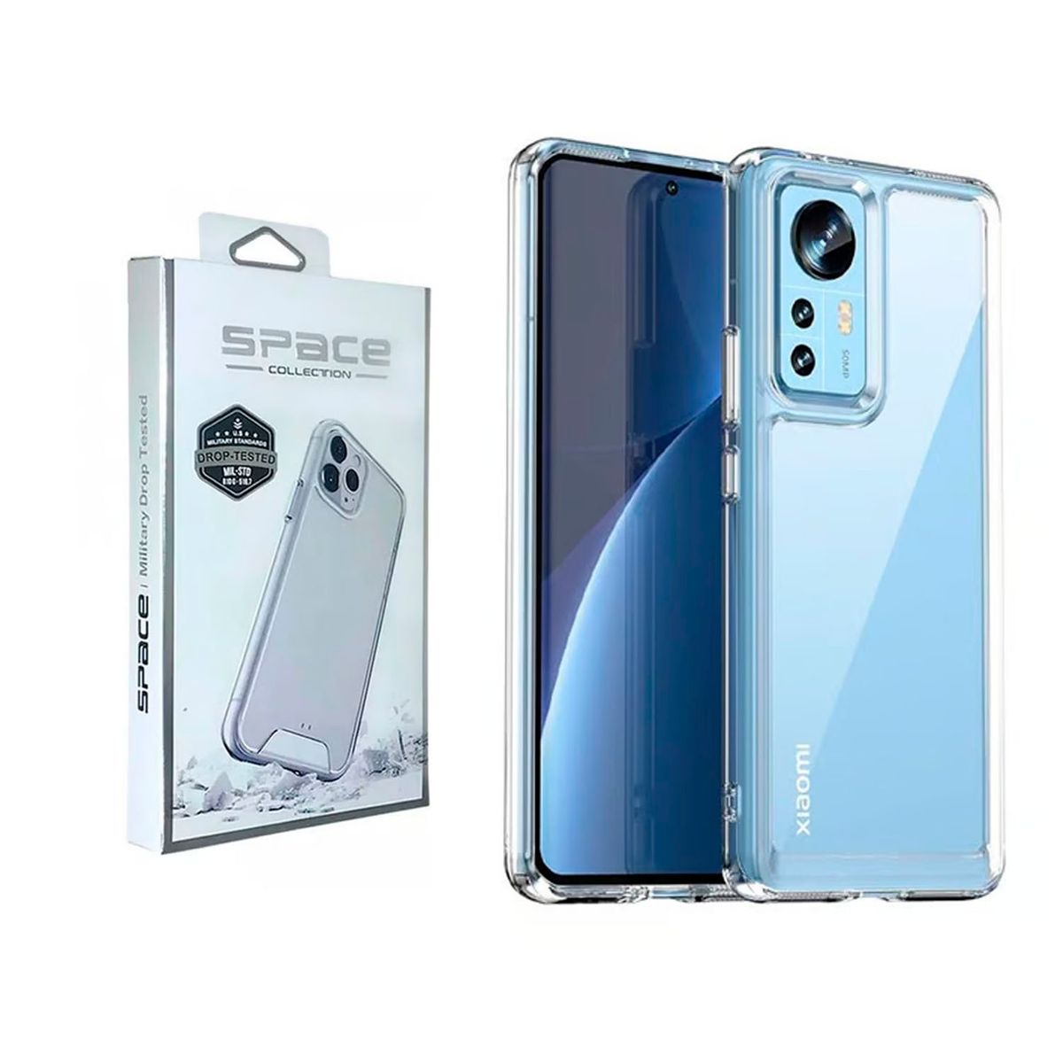 GENERICO - Case Space Para Xiaomi Mi 12 Lite Transparente