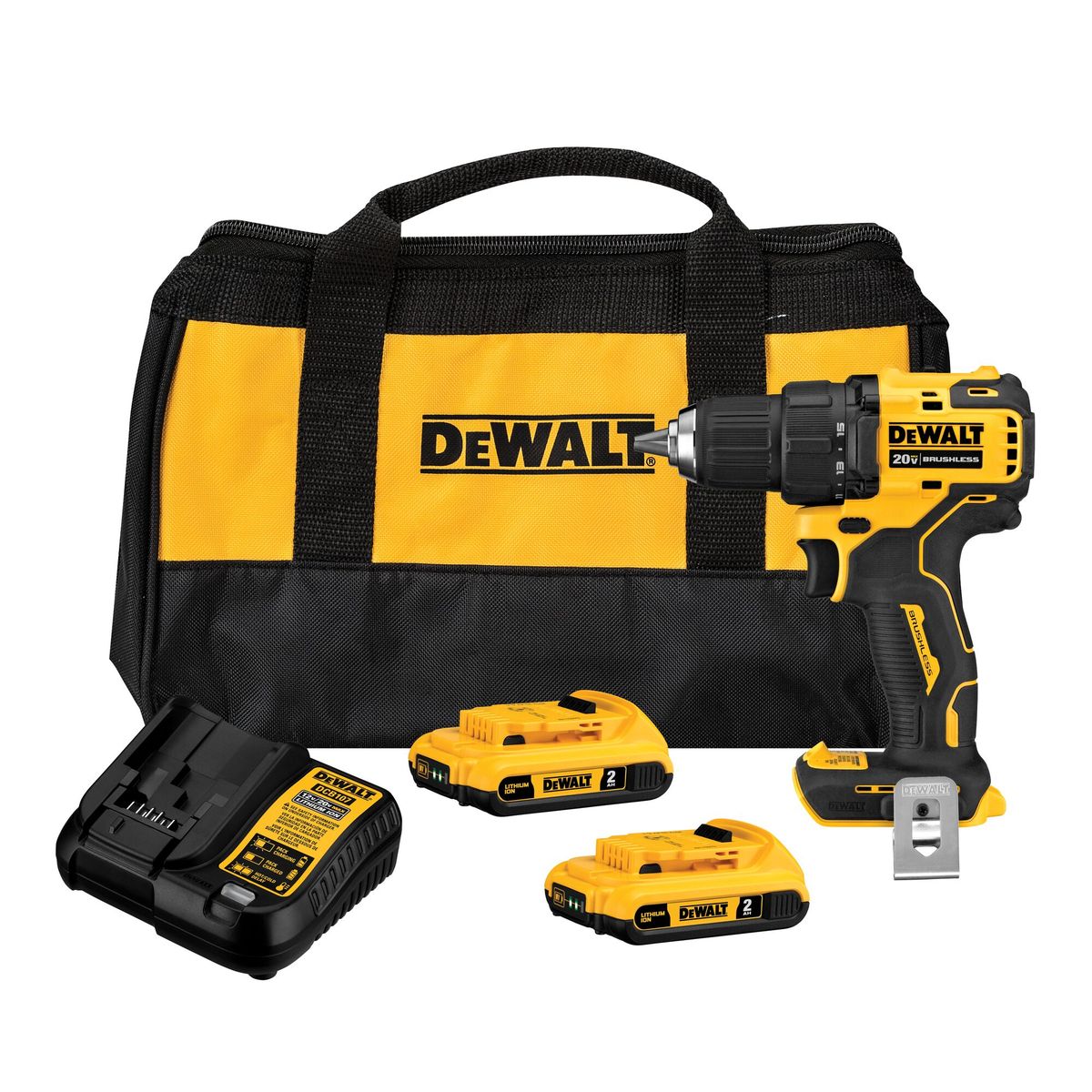 DEWALT - Taladro Atornillador 12 20V XR 65Nm Atomic Dewalt DCD708D2-B2