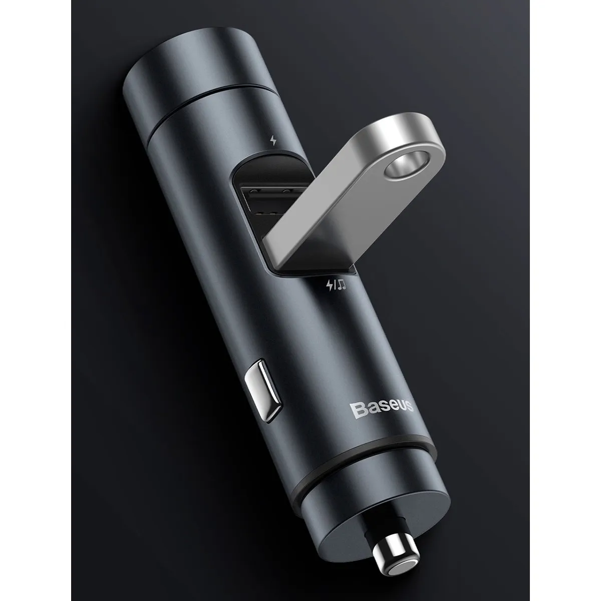 BASEUS - Cargador para Cigarrera de Auto Carro Baseus  MP3 2 Puertos USB