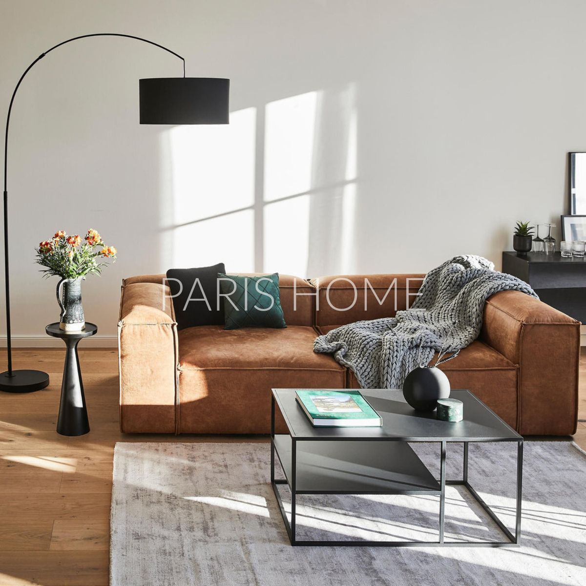 GENERICO - Sofá 2 Cuerpos Monarch Ultracuero - Marrón