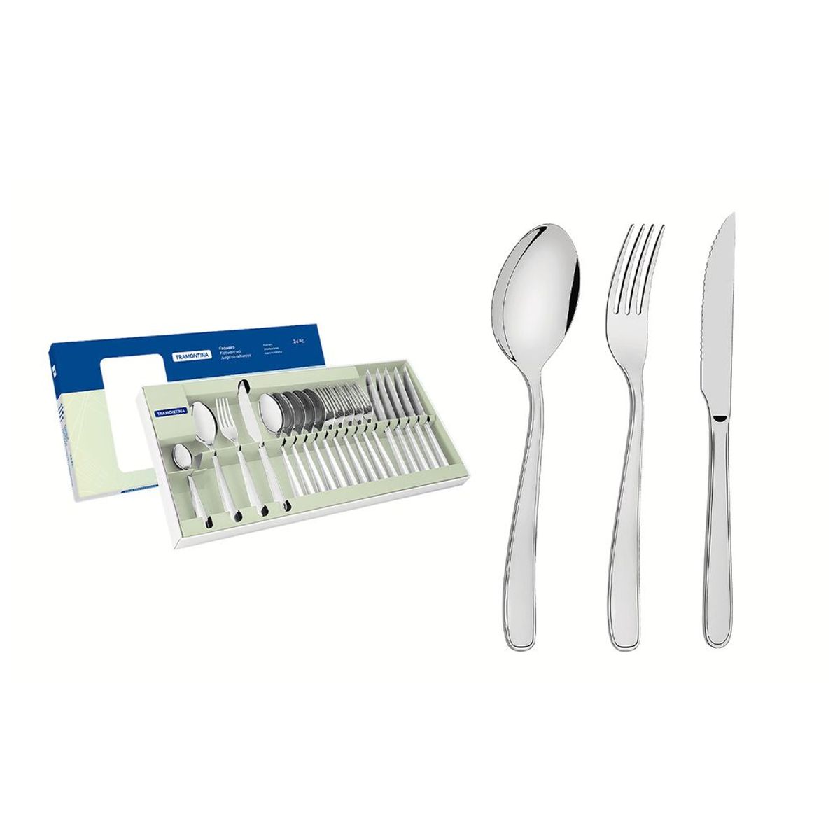TRAMONTINA - Juego de Cubiertos x 24 pzas Maresias - Tramontina
