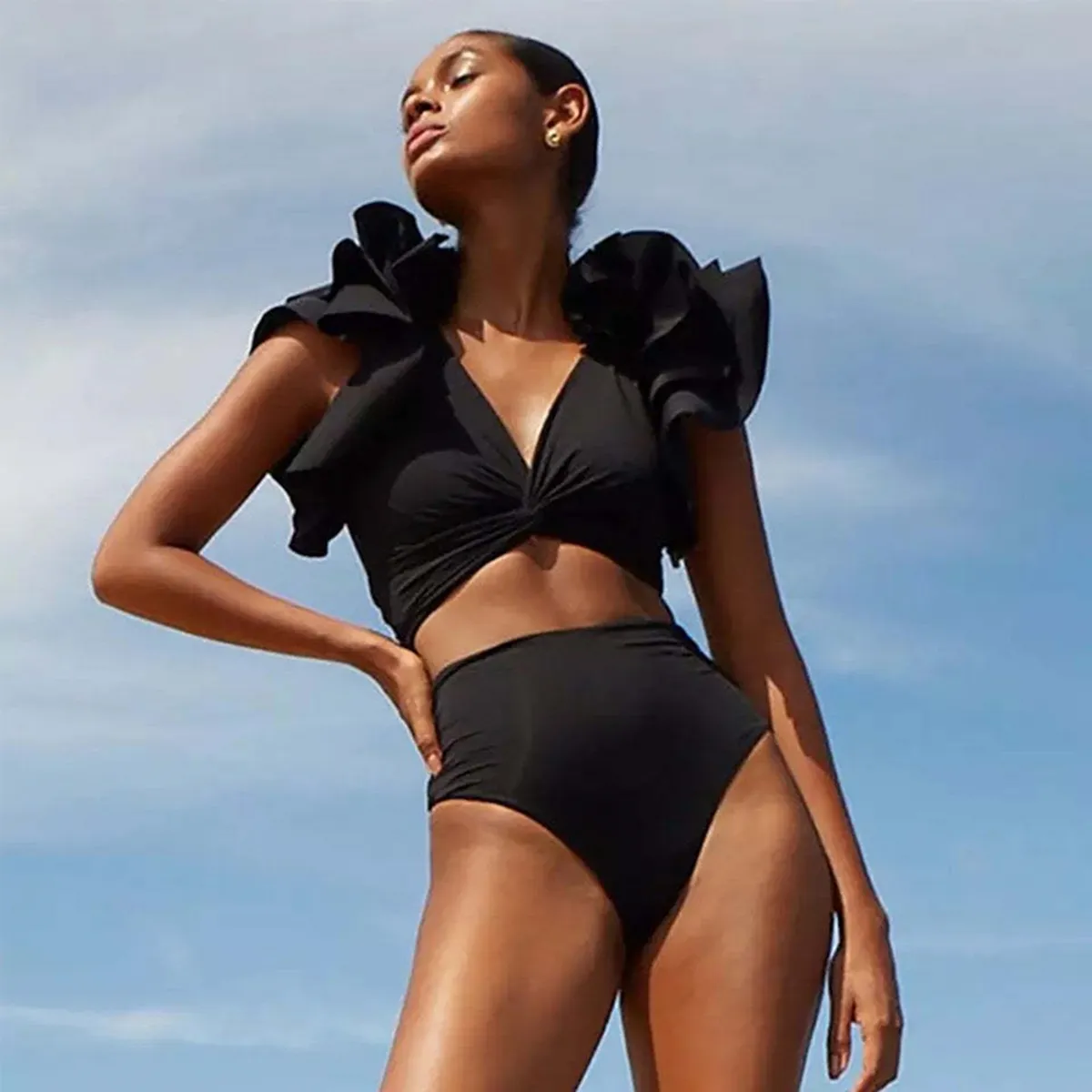 DANZCLUB - ROPA DE BAÑO MUJER NEGRO 02