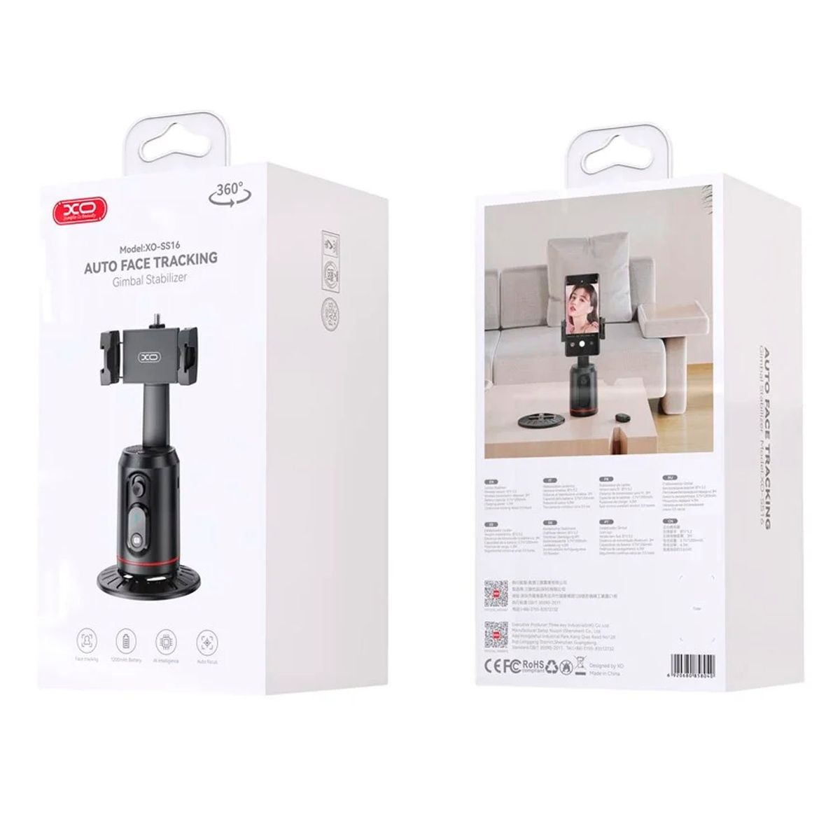 XO SIMPLE IS BEAUTY - Soporte Selfie con Seguimiento facial y Bluetooth XO-SS16 con IA