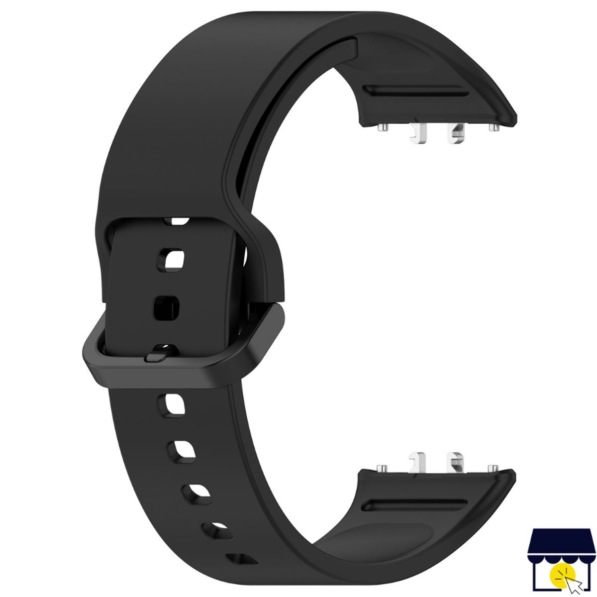 GENERICO - Correa de silicona para Samsung Galaxy Fit 3 / 4 - Negro