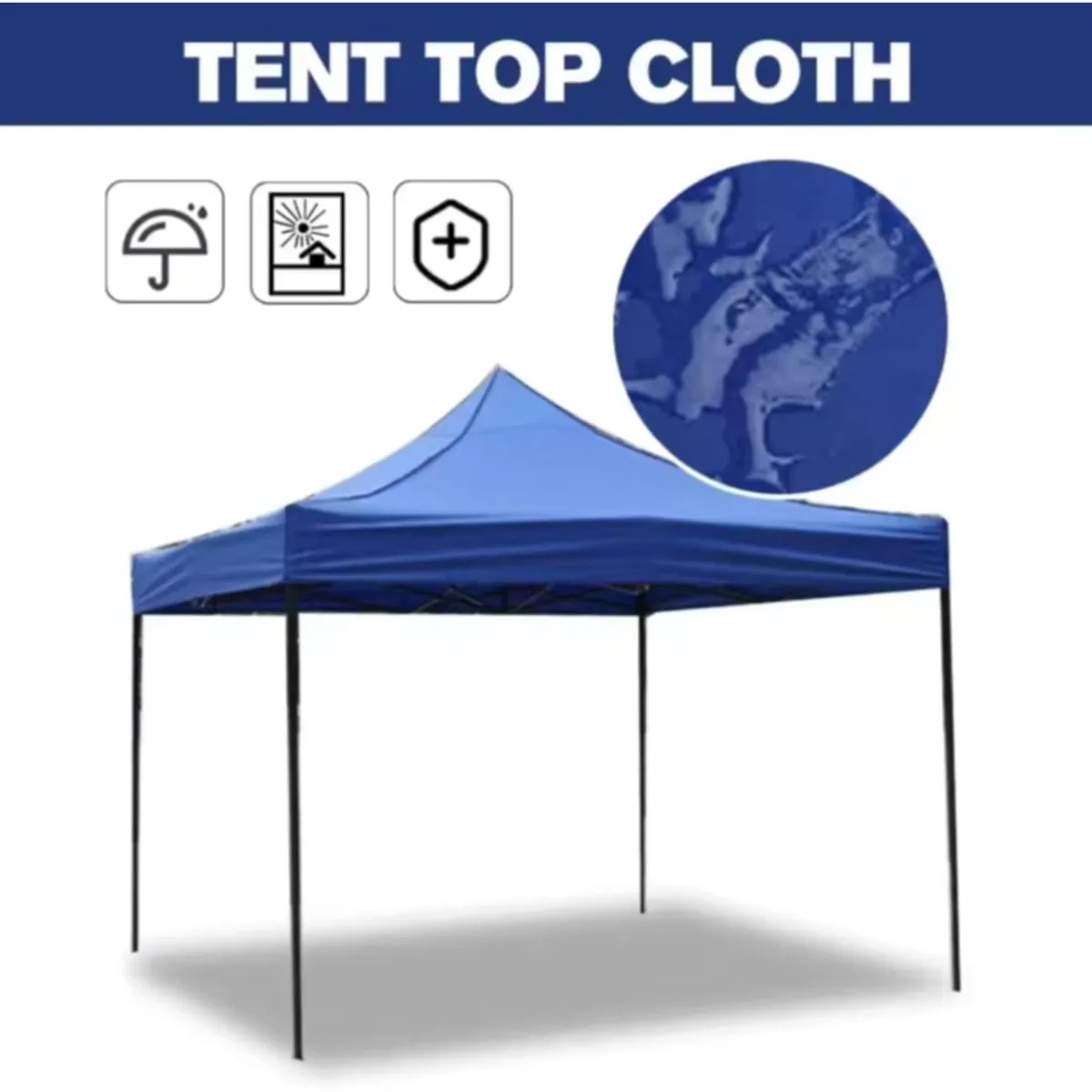 GENERICO - Toldo Plegable 3x3M Moderno Resistente Protección Solar para Eventos Ferias