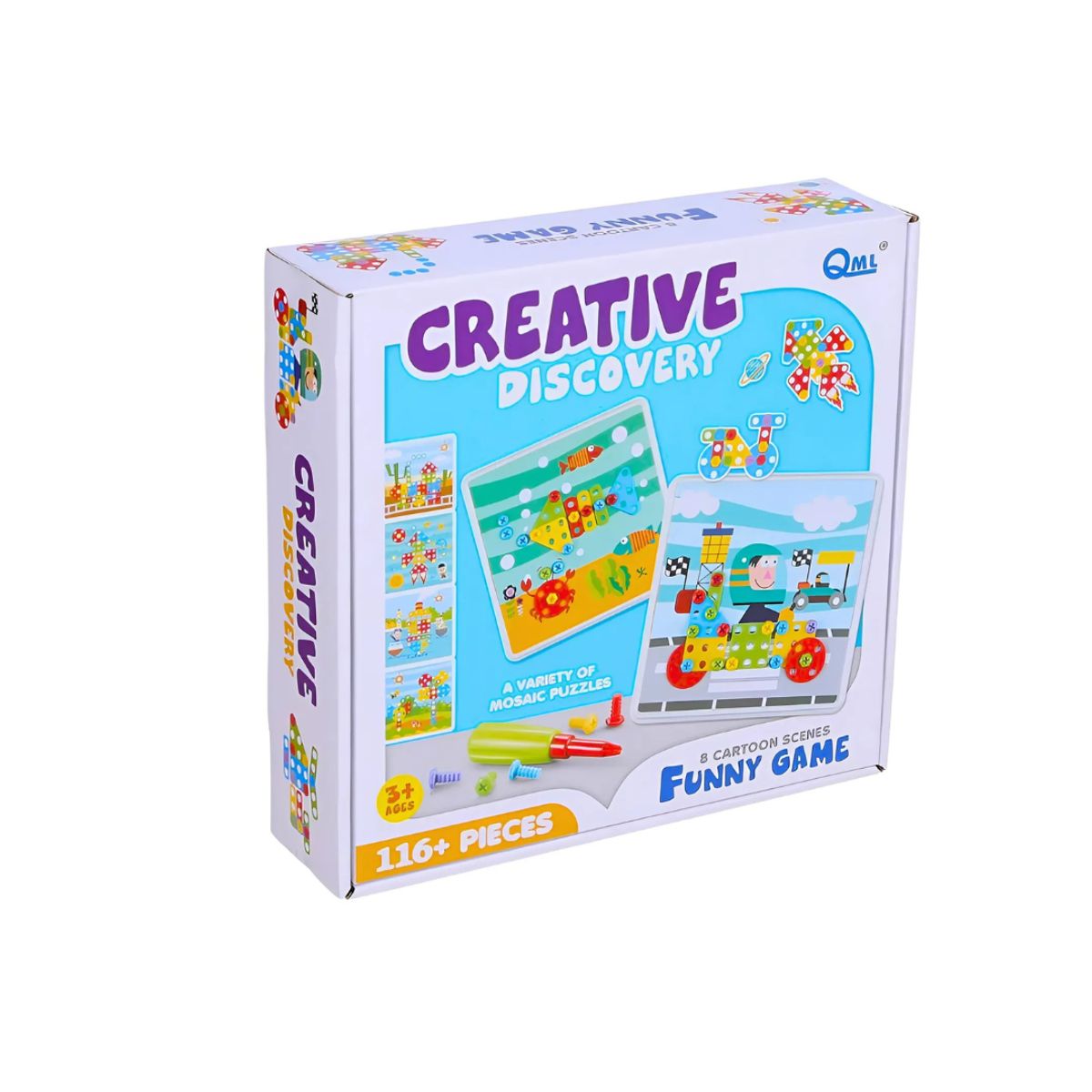 GENERICO - Juego Mosaico Mecano Creativo Discovery 116 Pcs