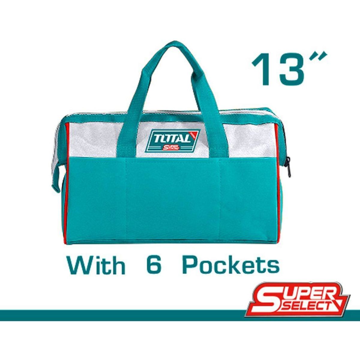 TOTAL TOOLS - Bolso Porta Herramientas 13 Pulgadas  Super Select Total-THT261325