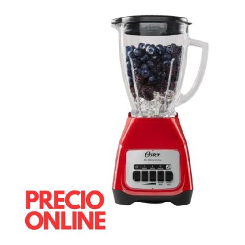OSTER - Licuadora Oster de 1.5L con 550 watts – Rojo Kaliman BLSTKAG RPB 053