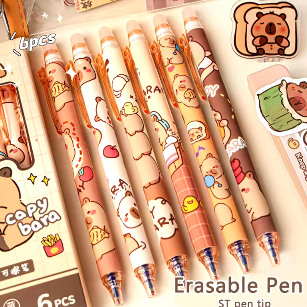 GENERICO - LAPICERO BORRABLE CAPIBARA