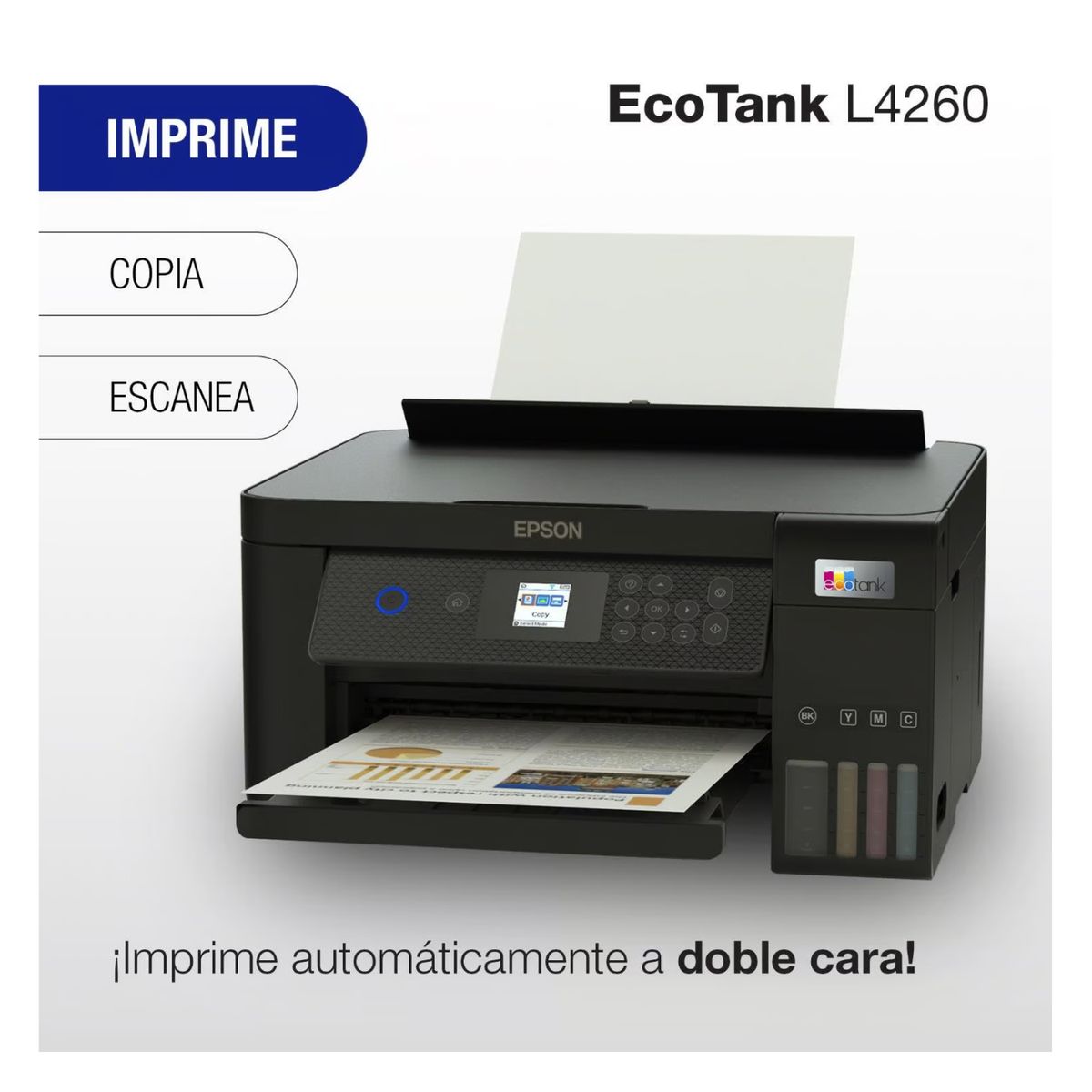 EPSON - Impresora Multifuncional EPSON L4260 Wifi - Pantalla LCD Negro 2024