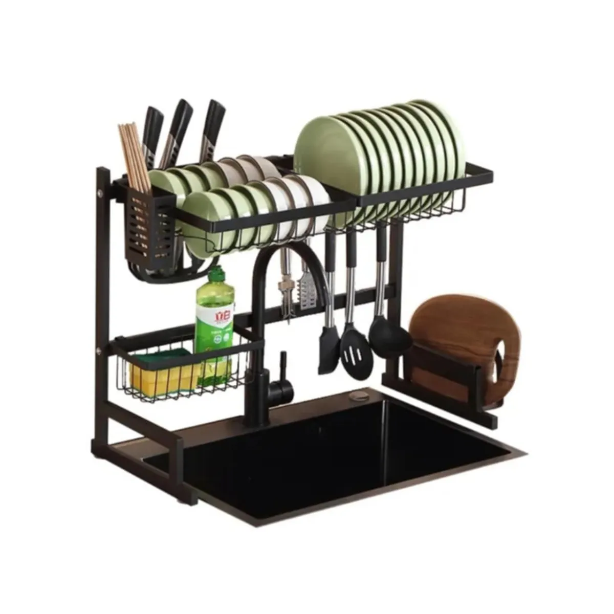 GENERICO - Escurridor de Platos 65CM Acero Inoxidable Organizador de Menaje