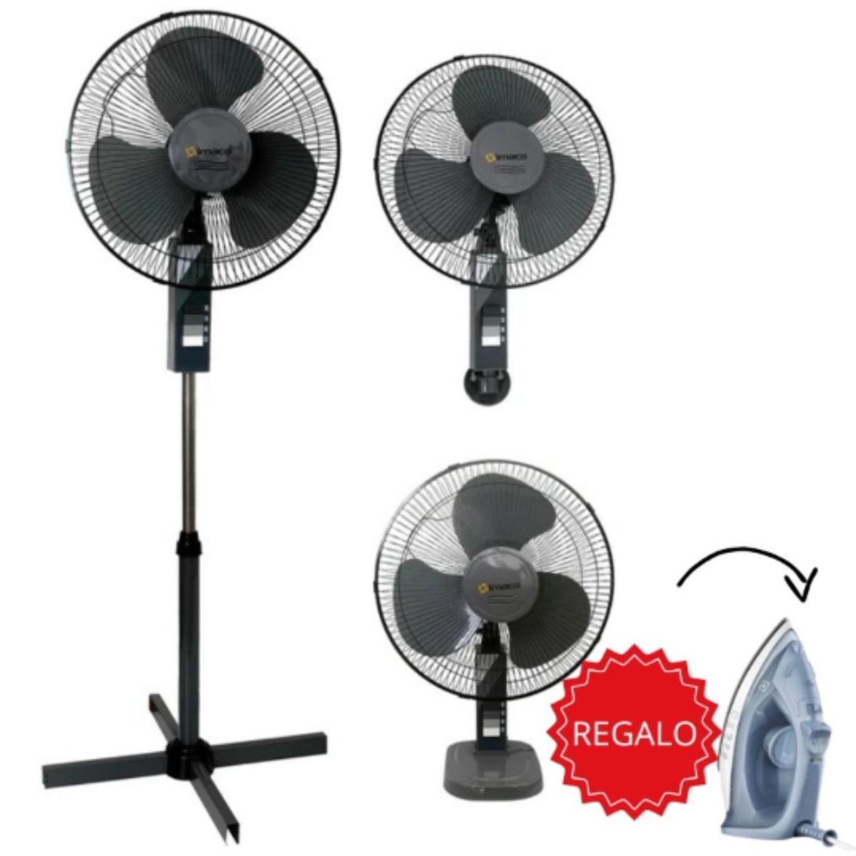 IMACO - Ventilador Tres En Uno 16 FS1631 Imaco + Regalo