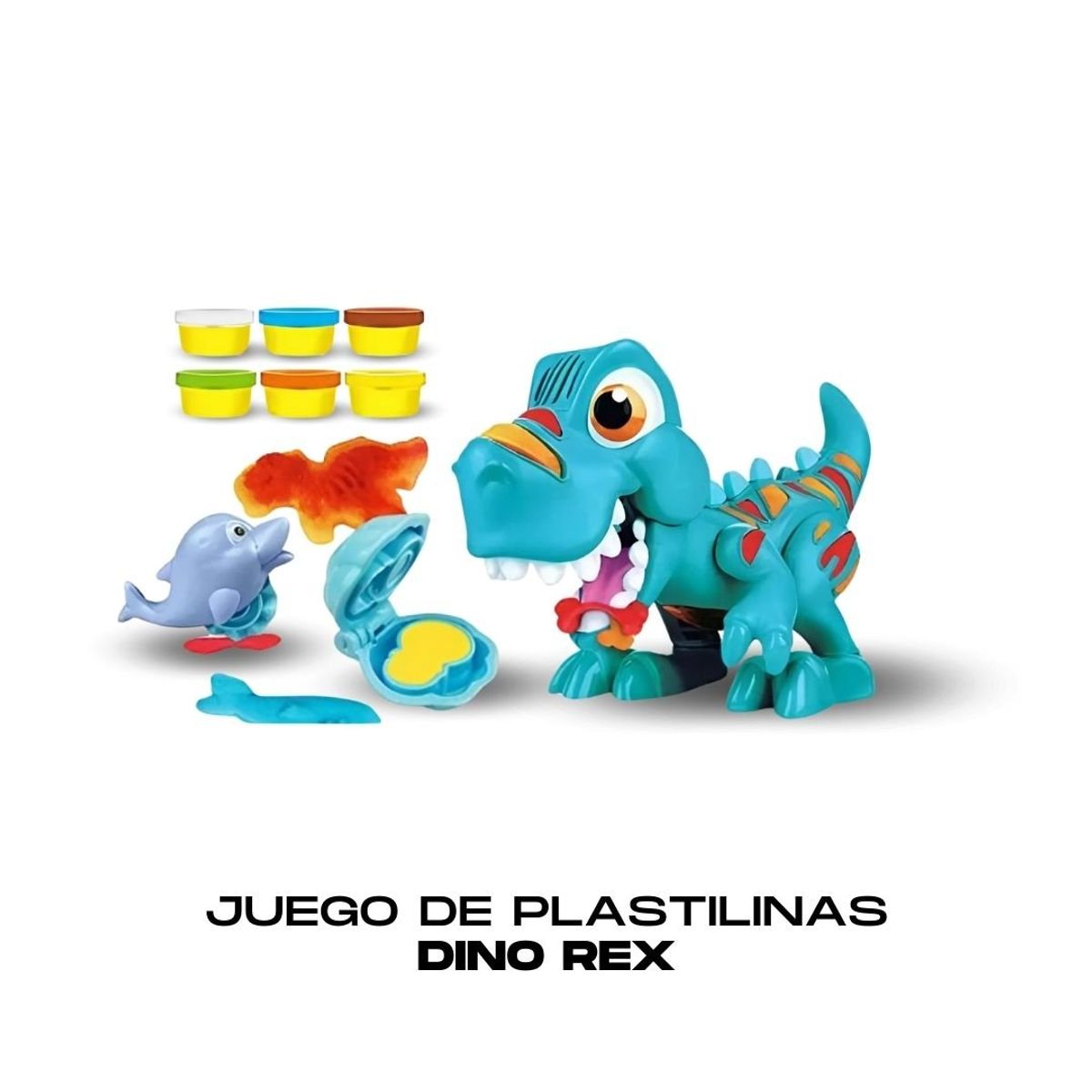 GENERICO - Juego de plastilinas Moldeable Dino Rex