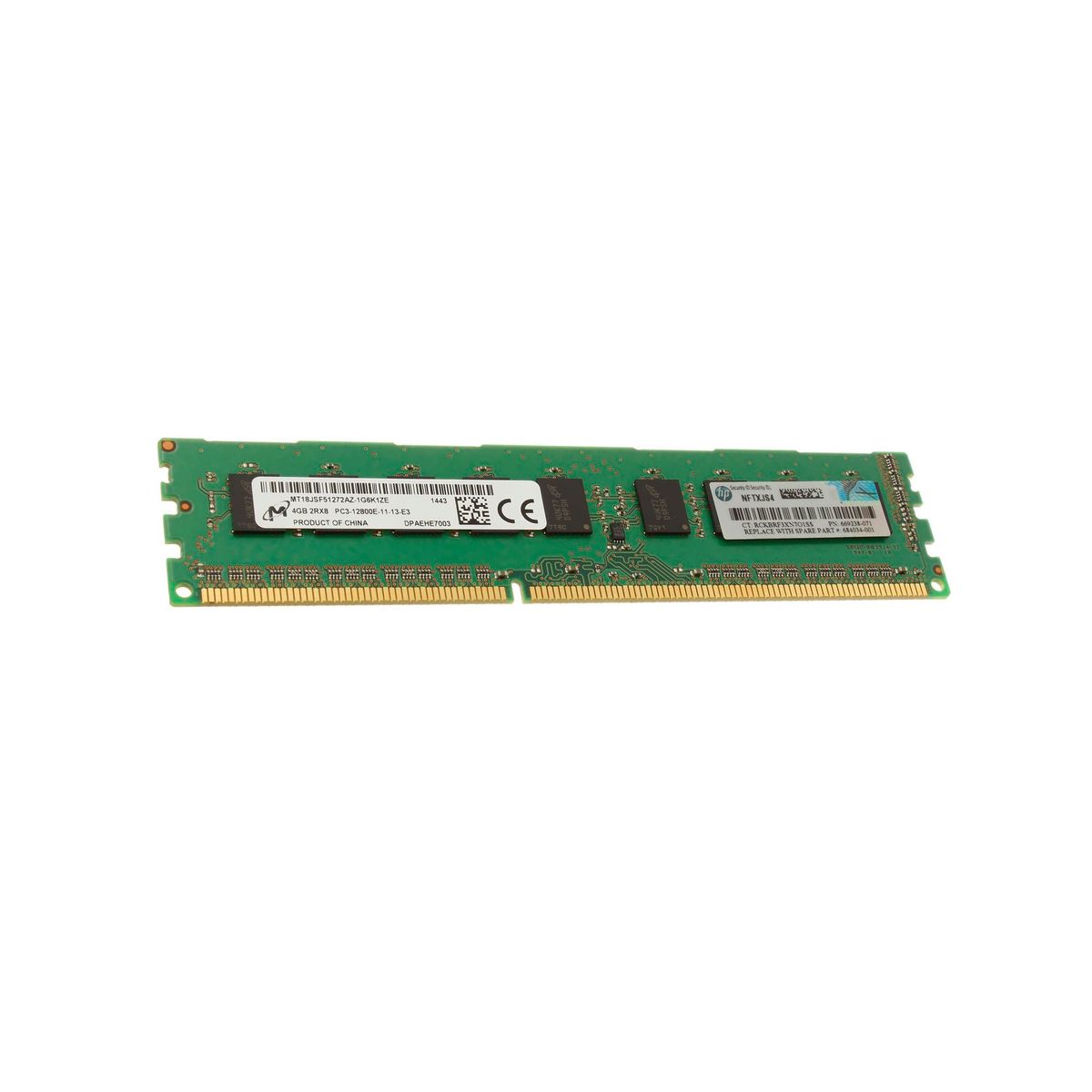 HP - MEMORIA HP 4GB PC3-12800E UDIMM PN 669322-B21 684034-001 669238-071