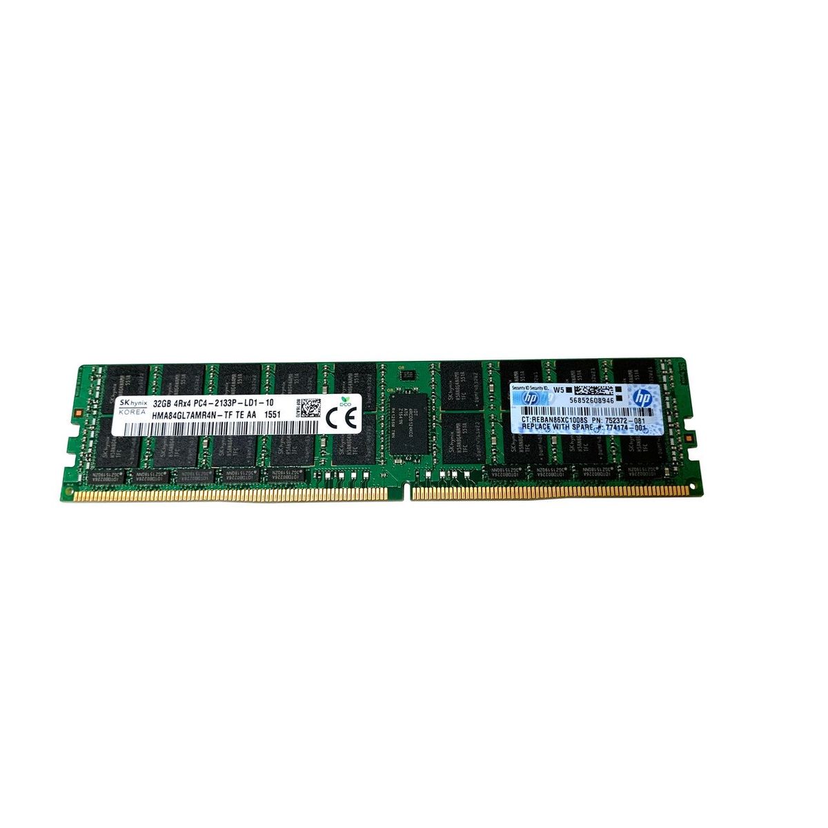 HP - MEMORIA 32GB HP PC4-2133P LRDIMM PN 726722-B21 774174-001 752372-081