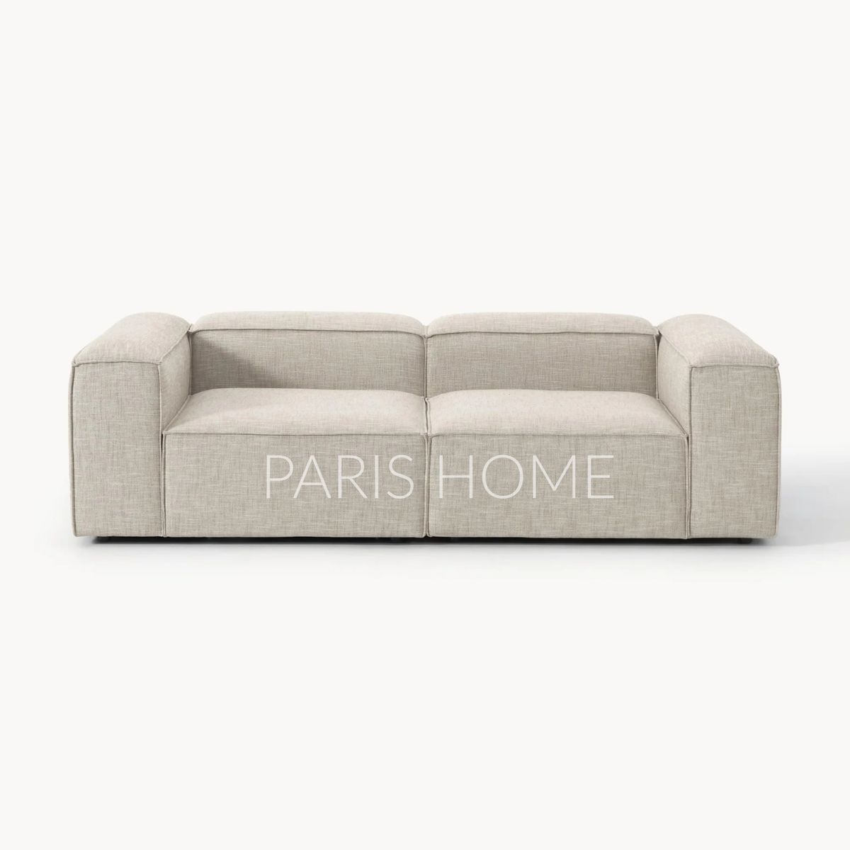 GENERICO - Sofá 2 Cuerpos Monarch Lino - Gris