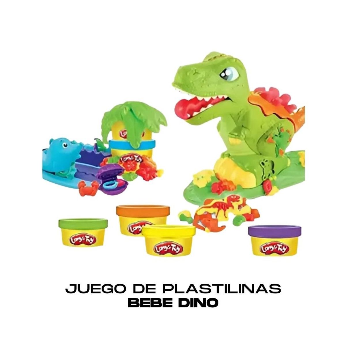 GENERICO - Juego de plastilinas Moldeable Bebe Dino