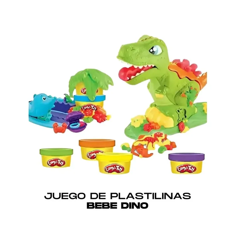 GENERICO - Juego de plastilinas Moldeable Bebe Dino