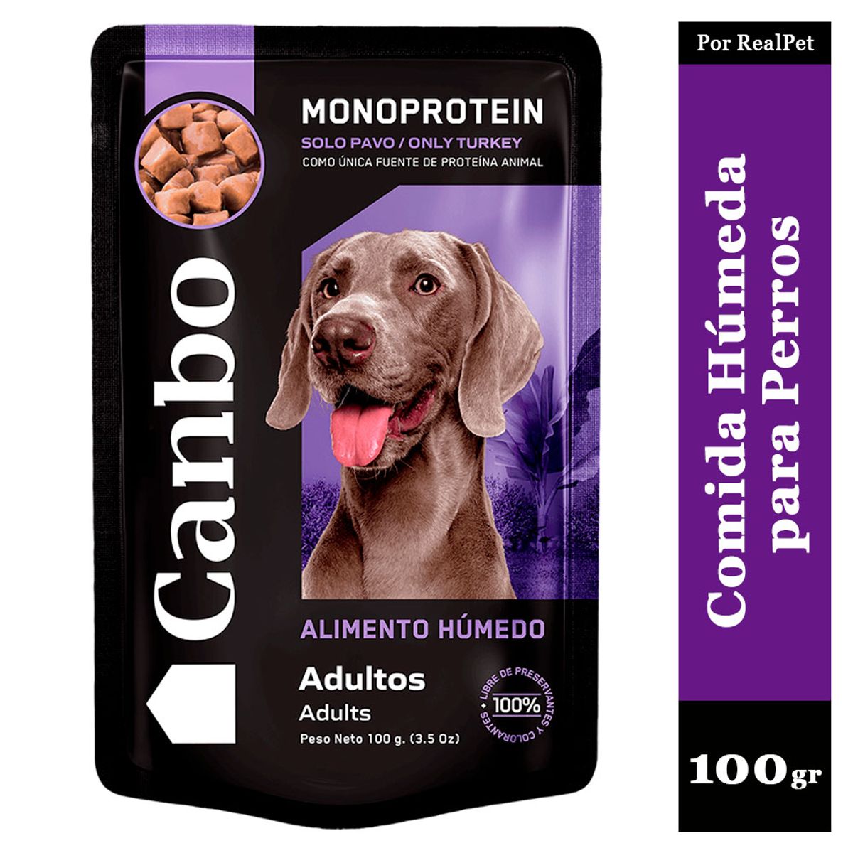 CANBO - Comida Húmeda para Perro Adulto Canbo Pavo 100gr