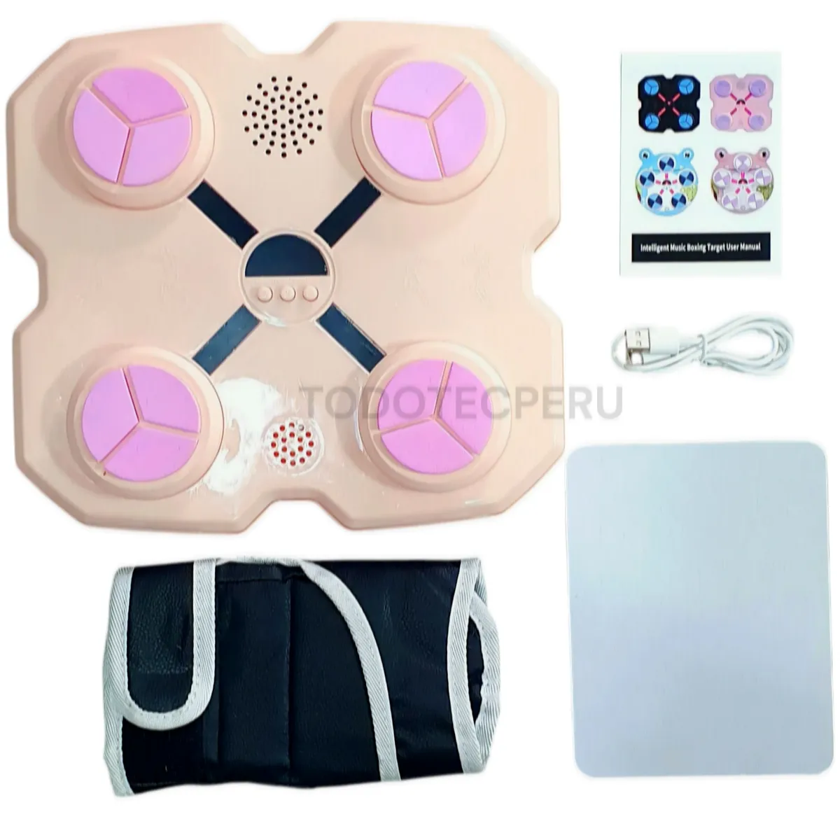 SPORT FITNESS - MAQUINA DE BOXEO MUSICAL CON BLUETOOTH PARA NIÑOS