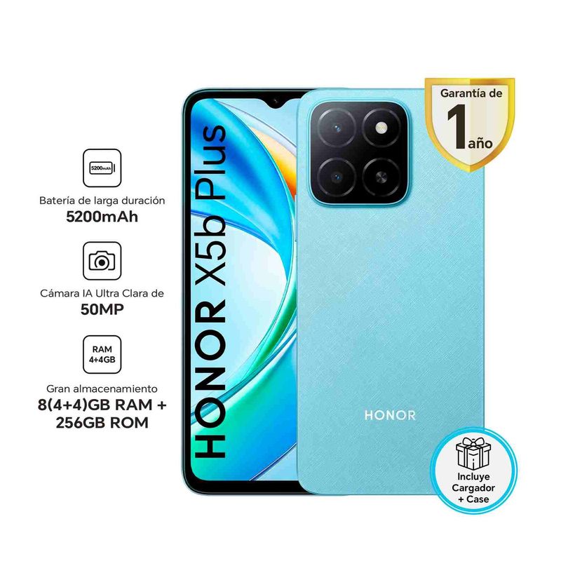 HONOR - HONOR X5B PLUS AZUL 4RAM 256GB - REGISTRADO