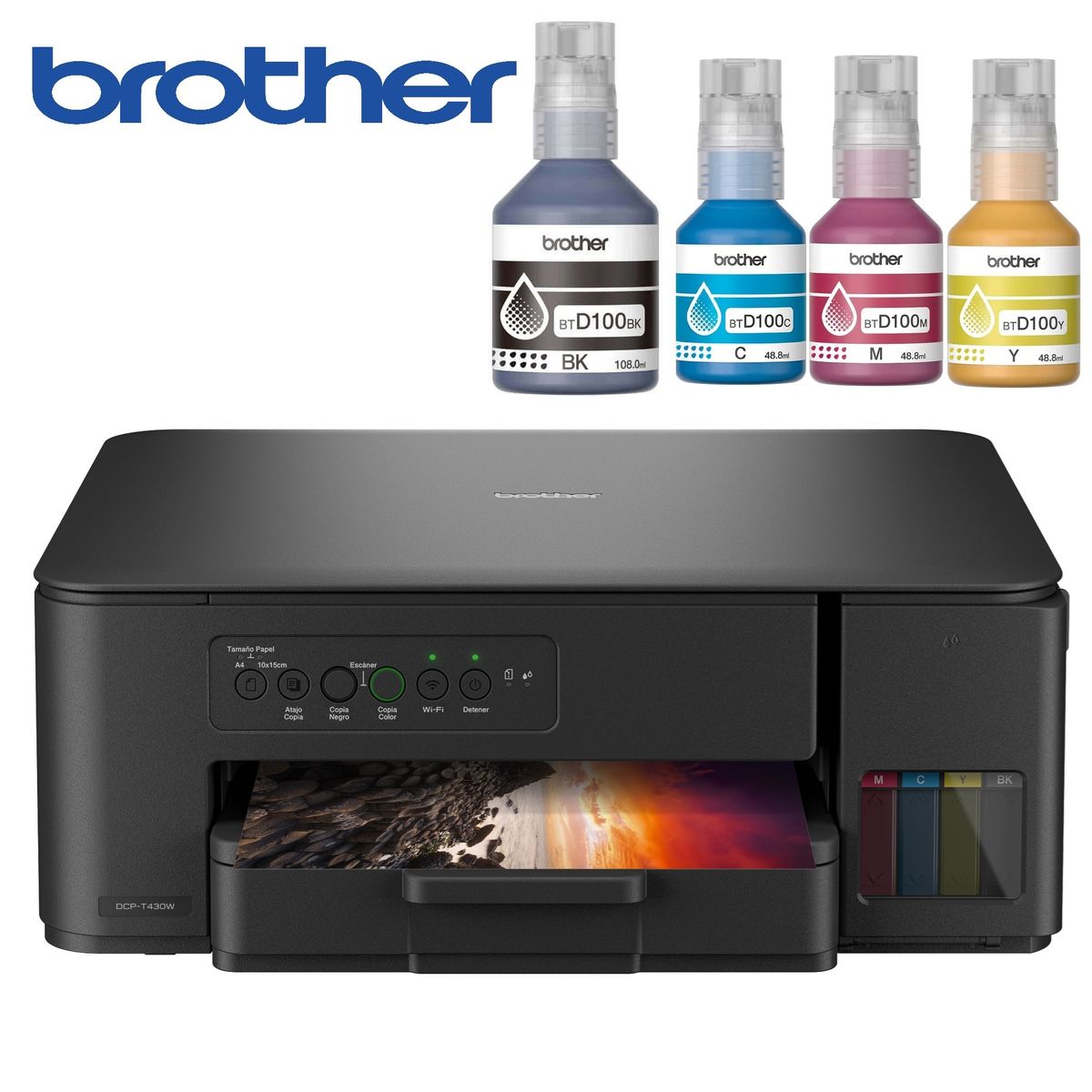 BROTHER - Impresora Multifuncional Brother DCP-T430W WIFI T430W