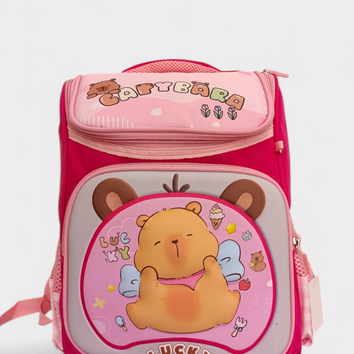 GENERICO - Mochila Capibara Kawaii Para Niñas Estilo Koreano Tamaño A4