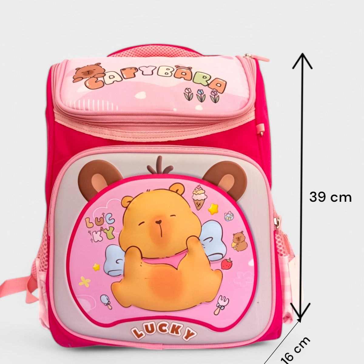 GENERICO - Mochila Capibara Kawaii Para Niñas Estilo Koreano Tamaño A4