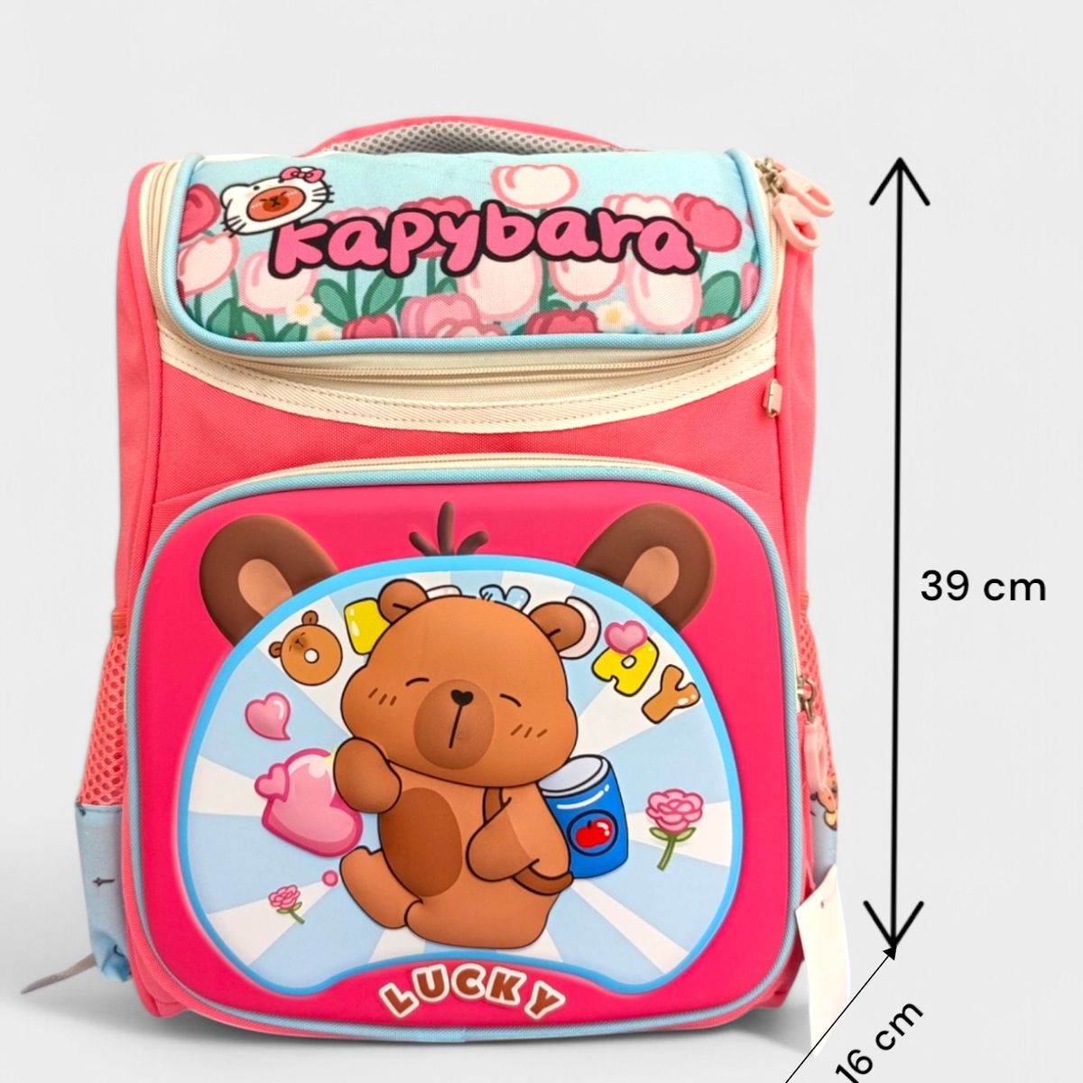 GENERICO - Mochila Capibara Kawaii Para Niñas Estilo Koreano Tamaño A4