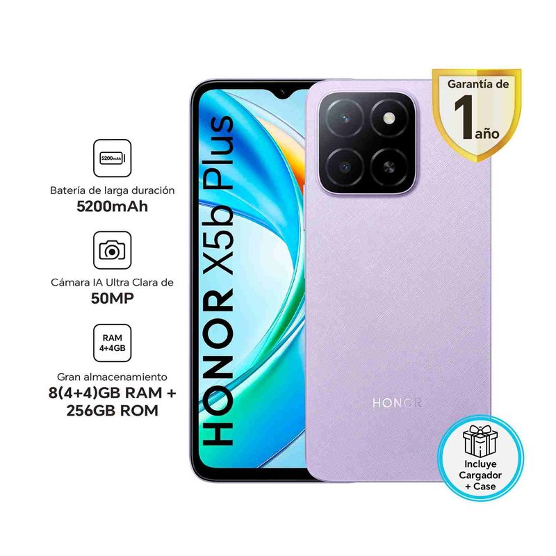 HONOR - HONOR X5B PLUS MORADO 4RAM 256GB - REGISTRADO