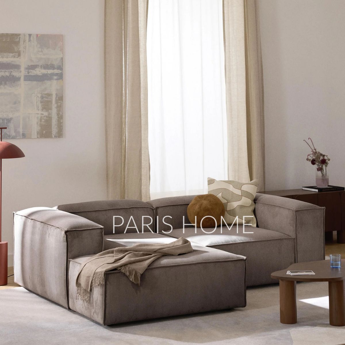 GENERICO - Sofá Izquierdo Rinconero Monarch Pana - Taupe