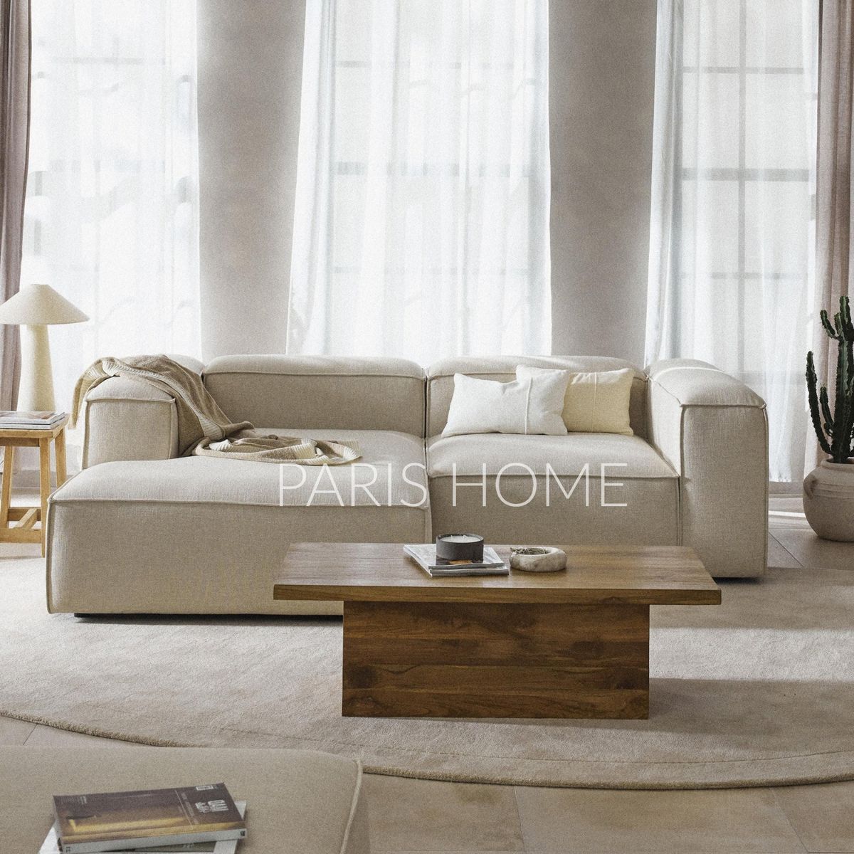 GENERICO - Sofá Izquierdo Rinconero Monarch Lino - Beige