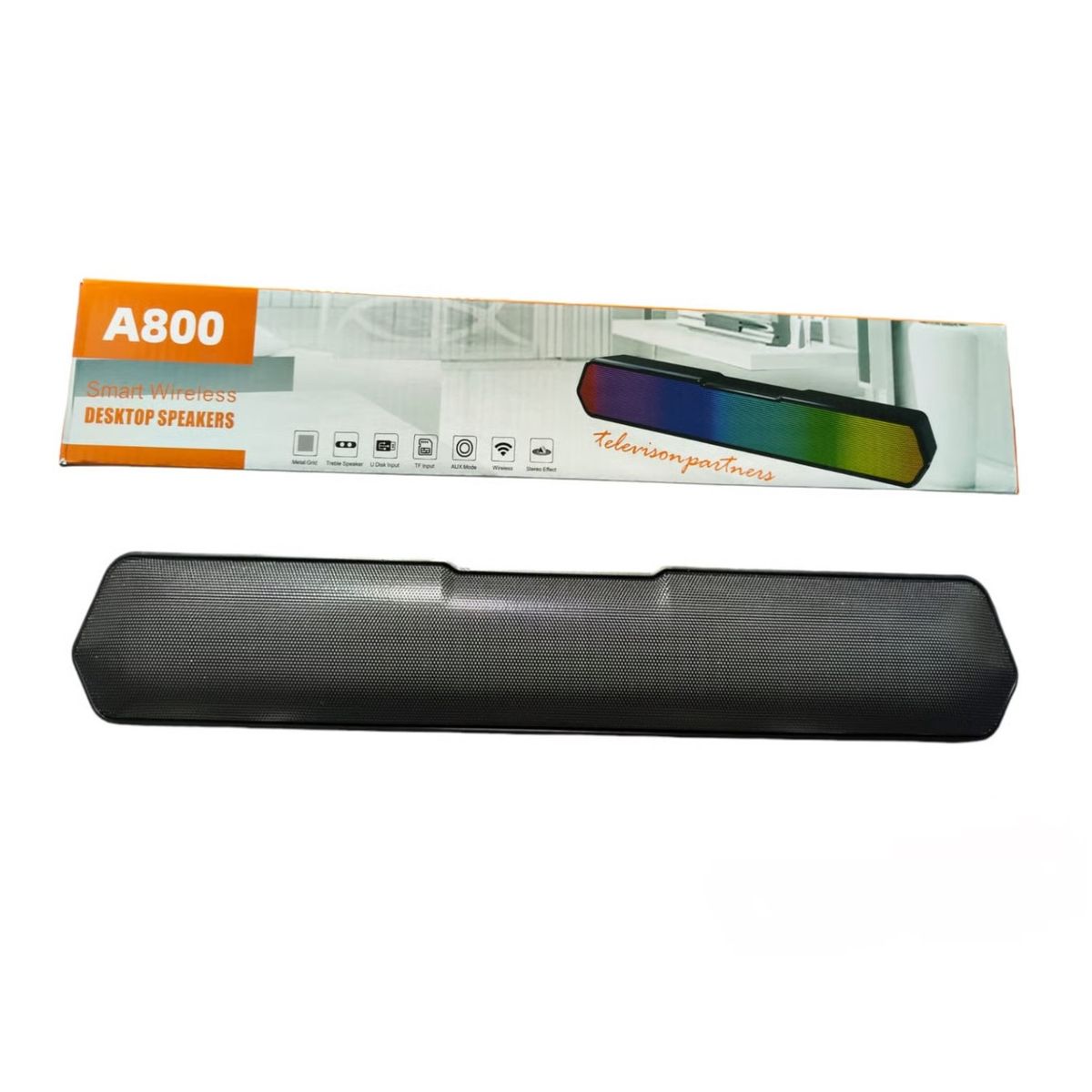 GENERICO - Parlante Barra Bluetooth Altavoz con Luz LED RGB de Sonido