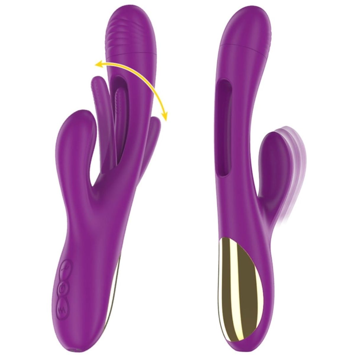 GENERICO - CONSOLADOR DILDO VIBRADOR CONEJO 3 EN 1 CON PUNTO G Y MAS