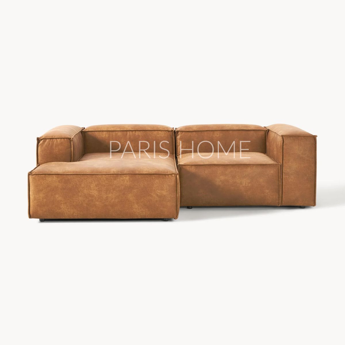 GENERICO - Sofá Izquierdo Rinconero Monarch Ultracuero - Marrón